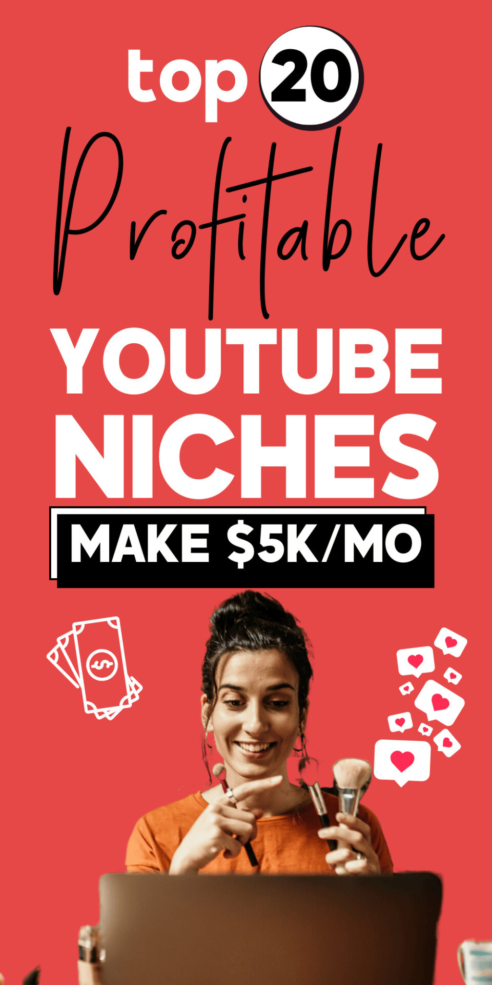 YOUTUBE NICHES- PIN DESIGN SERVICE FOR pinterest management client