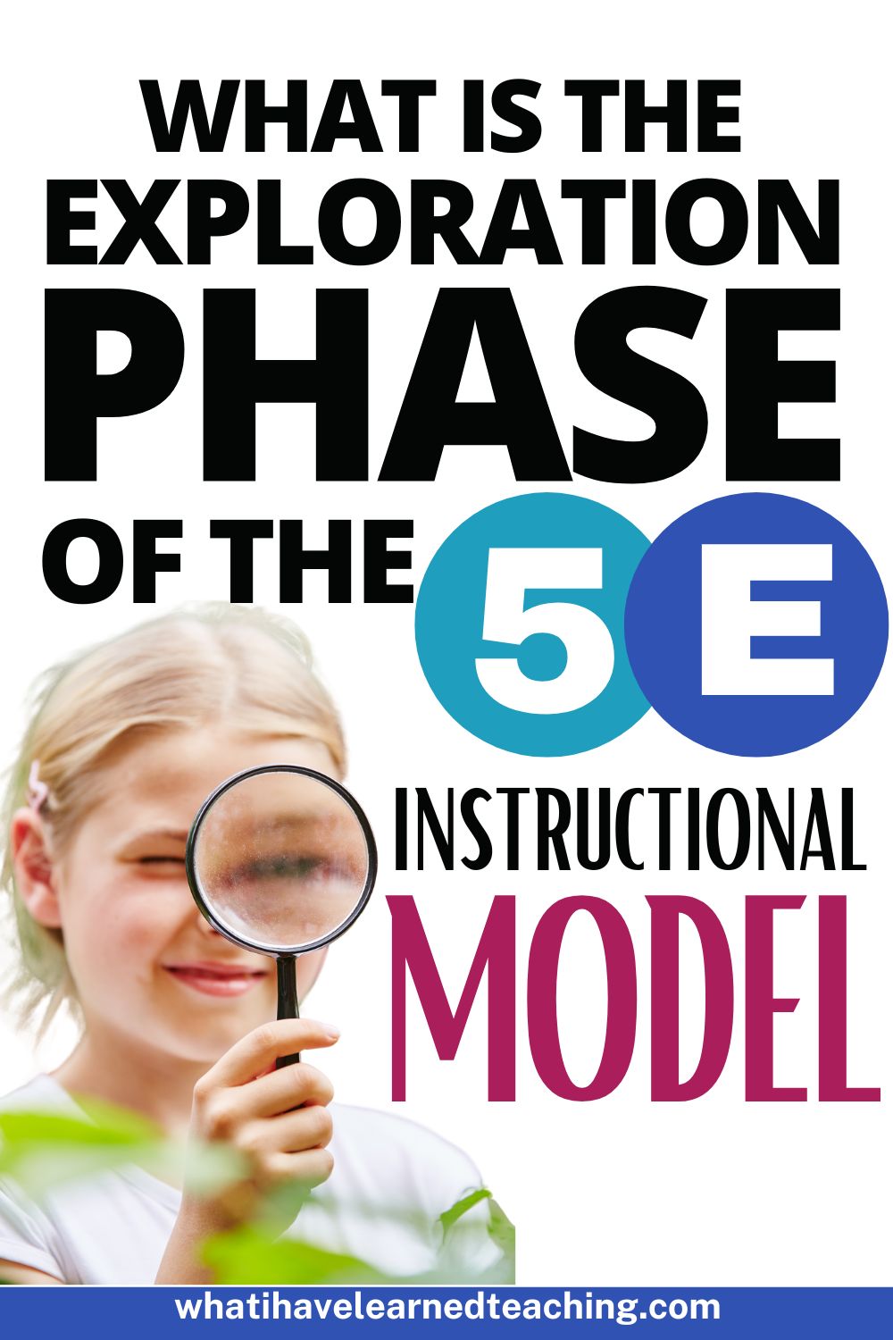 What is the exploration phase of the 5E instructional model PIN