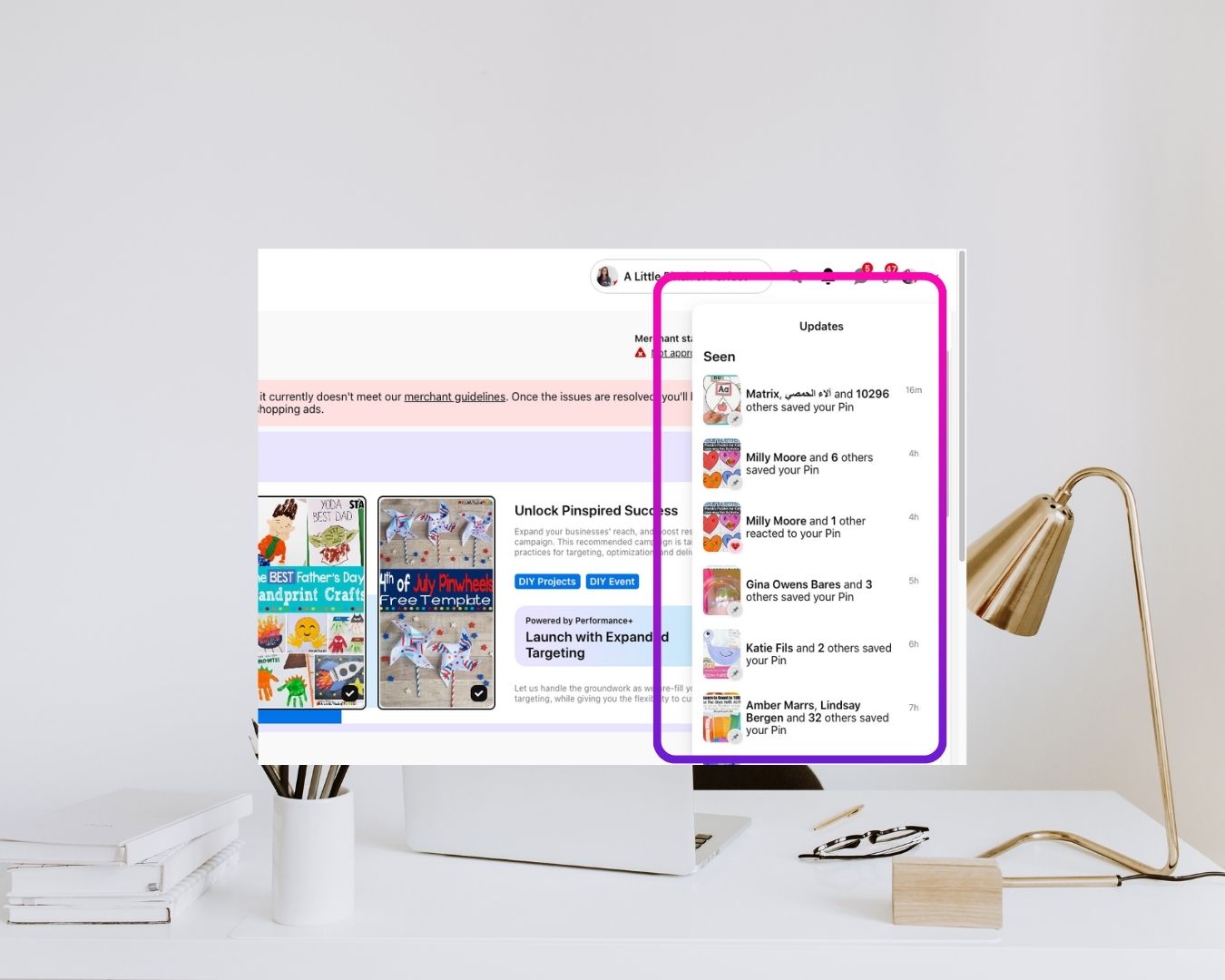 Pin blog assist client pinterest analytics stat